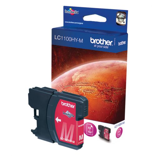 Brother LC1100HY-M Magenta (High Yield 750 Pages) Ink Cartridge