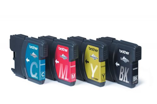 Brother LC1100VALBP Value Blister Pack Ink Cartridges (Cyan/Magenta/Yellow/Black)