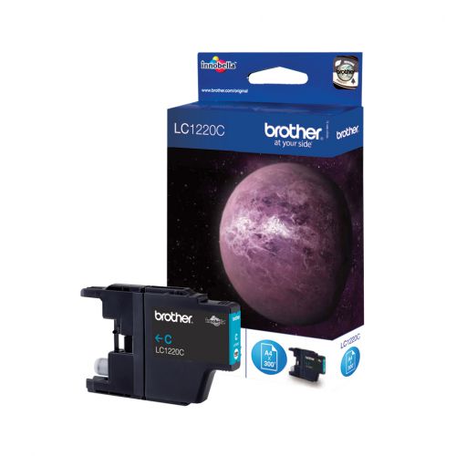 Brother LC1220C (Yield: 600 Pages) Cyan Ink Cartridge