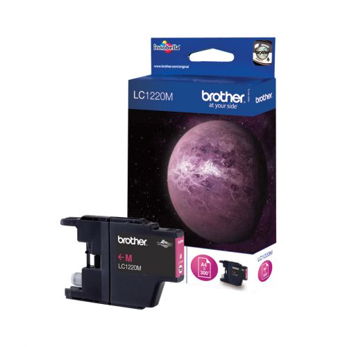 Brother LC1220M (Yield: 600 Pages) Magenta Ink Cartridge