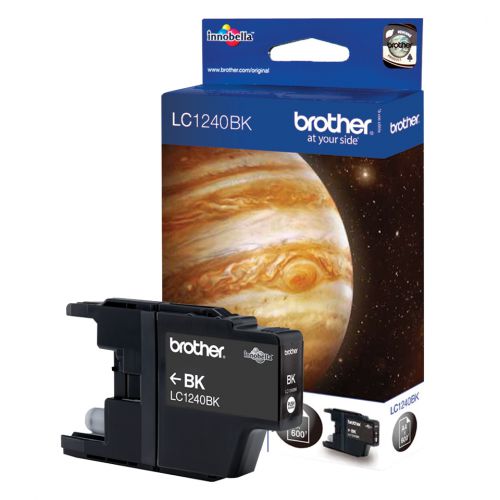 Brother LC1240BK (Yield: 600 Pages) Black Ink Cartridge