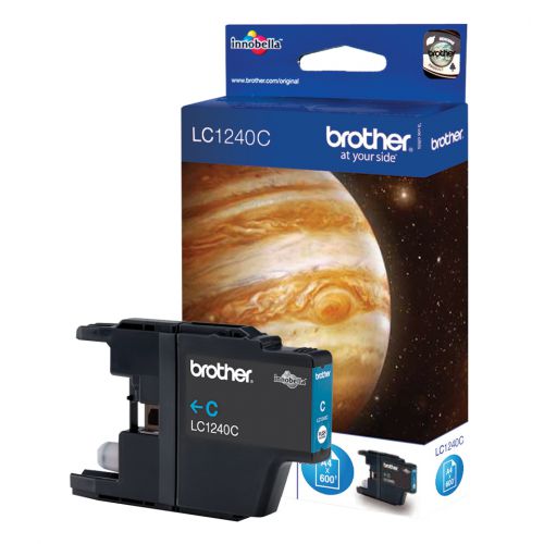 Brother LC1240C (Yield: 600 Pages) Cyan Ink Cartridge