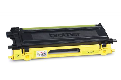 Brother TN-135Y (Yield: 4,000 Pages) Yellow Toner Cartridge