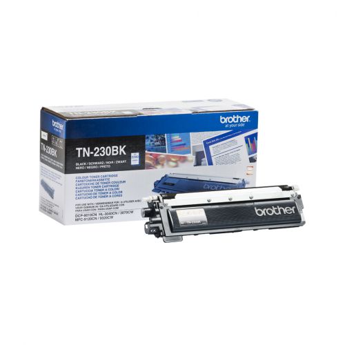 Brother TN-230BK (Yield: 2,200 Pages) Black Toner Cartridge