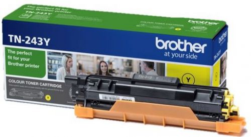 Brother TN-243Y (Yield: 1,000 Pages) Yellow Toner Cartridge