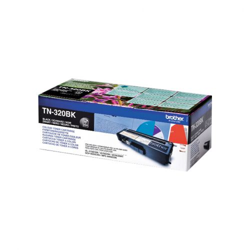 Brother TN-320BK (Yield: 2,500 Pages) Black Toner Cartridge