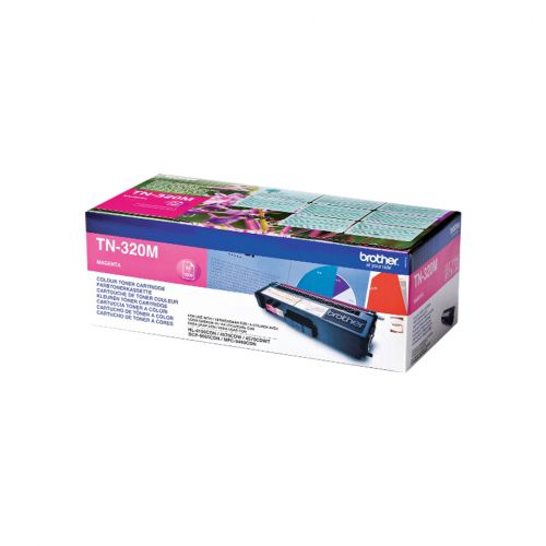 Brother TN-320M (Yield: 1,500 Pages) Magenta Toner Cartridge