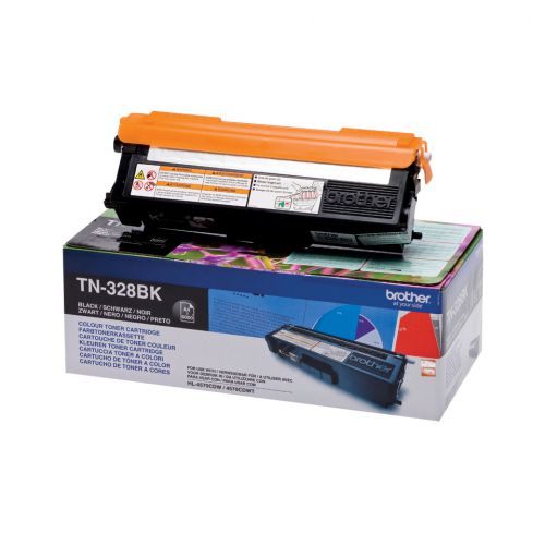 Brother TN-328BK (Yield: 6,000 Pages) Black Toner Cartridge