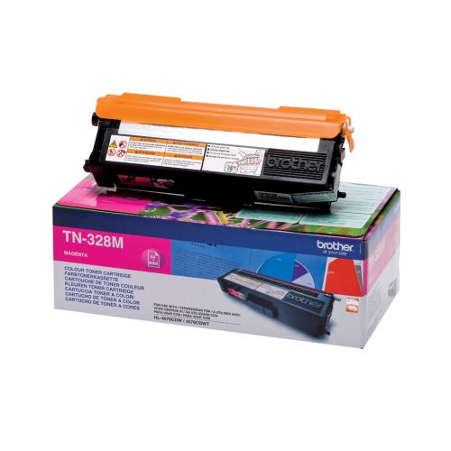 Brother TN-328M (Yield: 6,000 Pages) Magenta Toner Cartridge