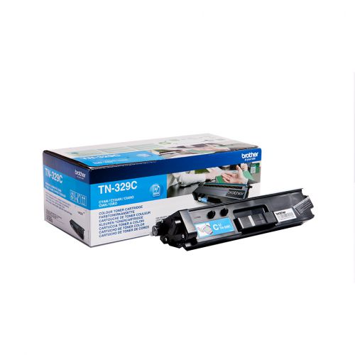 Brother TN-329C (Yield: 6,000 Pages) Cyan Toner Cartridge