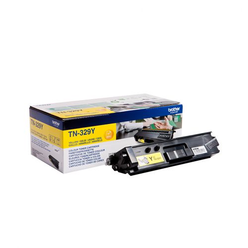 Brother TN-329Y (Yield: 6,000 Pages) Yellow Toner Cartridge