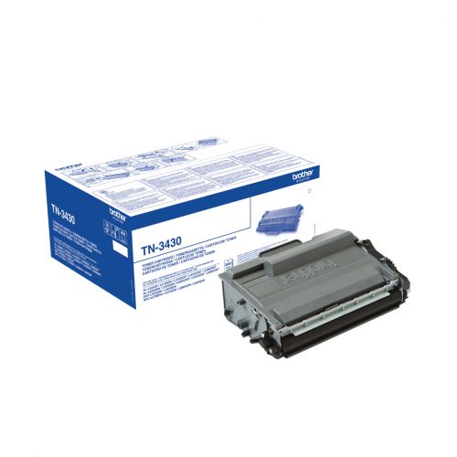 Brother TN-3430 (Yield: 3,000 Pages) Black Toner Cartridge