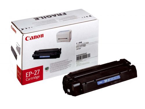 Canon EP-27 (Black) Toner Cartridge (Yield 2,500 Pages)