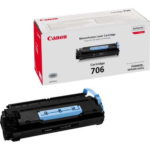 Canon 706 (Black) Toner Cartridge (Yield 5,000 Pages)