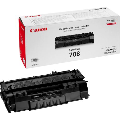Canon 708 Black (Yield 2,500 Pages) Toner Cartridge