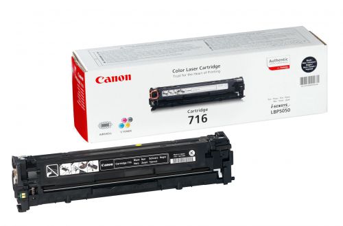 Canon 716 (Black) Toner Cartridge (Yield 2,300 Pages)