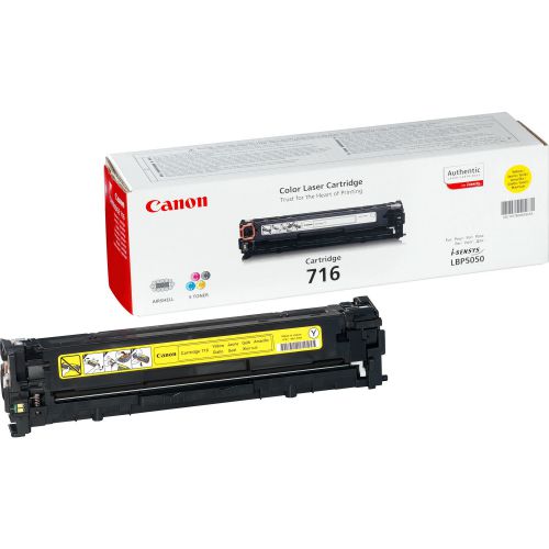 Canon 716 (Yellow) Toner Cartridge (Yield 1,500 Pages)