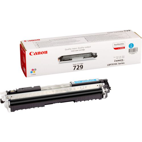 Canon 729 (Yield: 1,000 Pages) Cyan Toner Cartridge