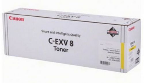 Canon C-EXV 8Y (Yellow) Toner Cartridge (Yield 25,000 Pages)