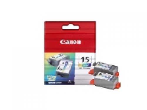 Canon Bci-15C (Colour) Ink Cartridge (Pack of 2)