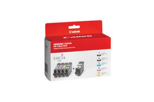 Canon PGI-9 (Yield: 845 Black/393 Cyan/215 Magenta/765 Red/635 Green Pages) Matte Black/Photo Cyan/Photo Magenta/Red/Green Ink Cartridge Pack of 5