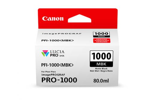 Canon PFI-1000MBK (Matte Black) Ink Cartridge (80ml)