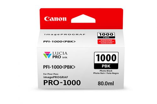 Canon PFI-1000PBK (Photo Black) Ink Cartridge (80ml)