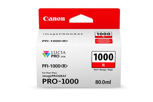 Canon PFI-1000R (Red) Ink Cartridge (80ml)