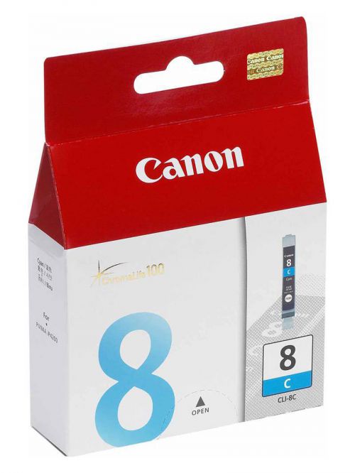 Canon CLI-8C (Yield: 420 Pages) Cyan Ink Cartridge