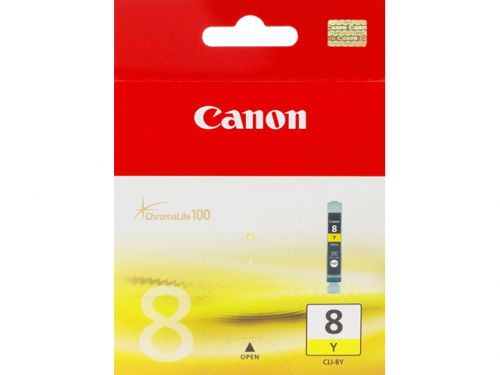 Canon CLI-8Y (Yield: 420 Pages) Yellow Ink Cartridge