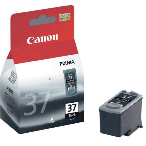 Canon PG-37 (Yield: 220 Pages) Black Ink Cartridge