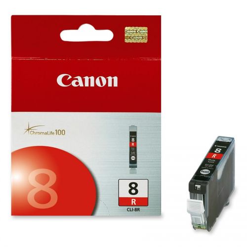 Canon CLI-8R (Yield: 420 Pages) Red Ink Cartridge