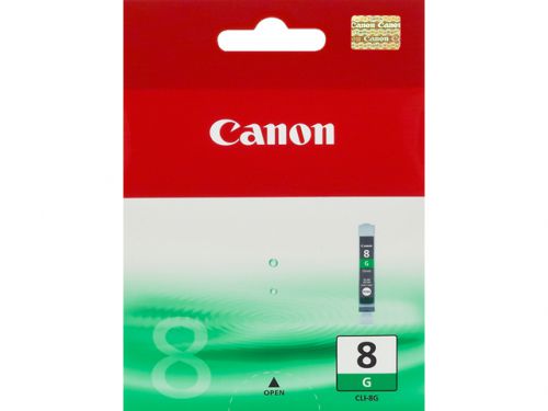 Canon CLI-8G (Yield: 420 Pages) Green Ink Cartridge