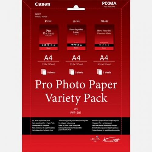 Canon PVP- 201 (A4) Pro Photo Paper (Variety Pack-
