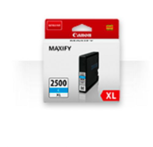 Canon PGI-2500XLC (Yield: 1,755 Pages) High Yield Cyan Ink Cartridge