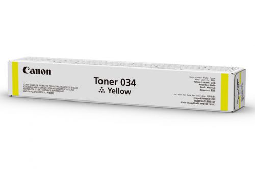 Canon 034 (Yield: 7,300 Pages) Yellow Toner Cartridge