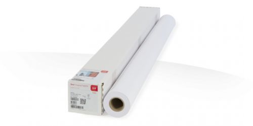 CAN97003451 | The Canon Coated Premium Inkjet Paper 610mm x 45m is ideal for large scale printing which requires a high level of colour brightness and excellent contrast for presentations and display purposes. This matt white paper gives 91% opacity to give you stunning colour and monochrome results when you are creating 3D graphics, CAD drawings and GIS output.