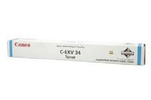 Canon C-EXV 34 (Yield: 19,000 Pages) Cyan Toner Cartridge