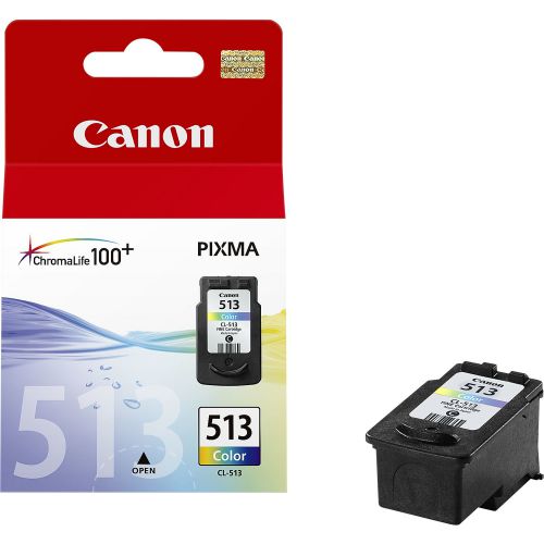 Canon CL-513 (Yield: 349 Pages) High Yield Cyan/Magenta/Yellow Ink Cartridge