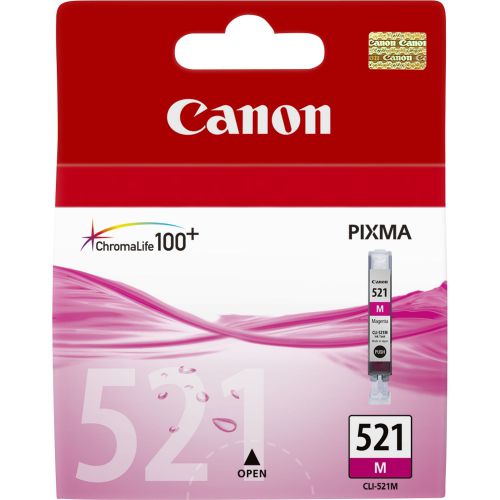 Canon CLI-521 Magenta Ink Cartridge 9ml Code 2935B001AA