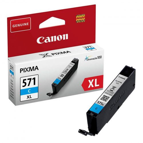 Canon CLI-571XL High Yield Ink Cartridge Cyan Pk 1 0332C001