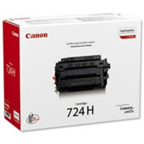 Canon 724H Black (High Yield 12,500 Pages) Toner Cartridge