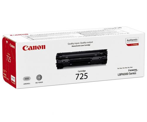 Canon 725 Black (Yield 1,600 Pages) Toner Cartridge