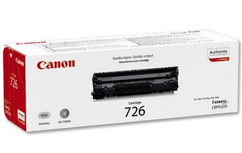 Canon 726 Black (Yield 2,100 Pages) Toner Cartridge