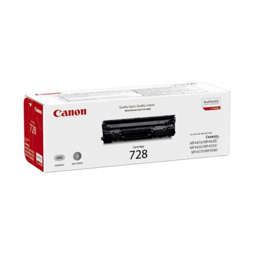 Canon 728 Black (Yield 2,100 Pages) Toner Cartridge