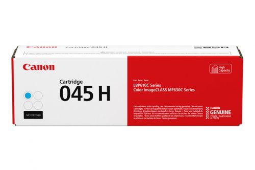 Canon 045H Cyan (Yield 2,200 Pages) High Capacity Toner Cartridge