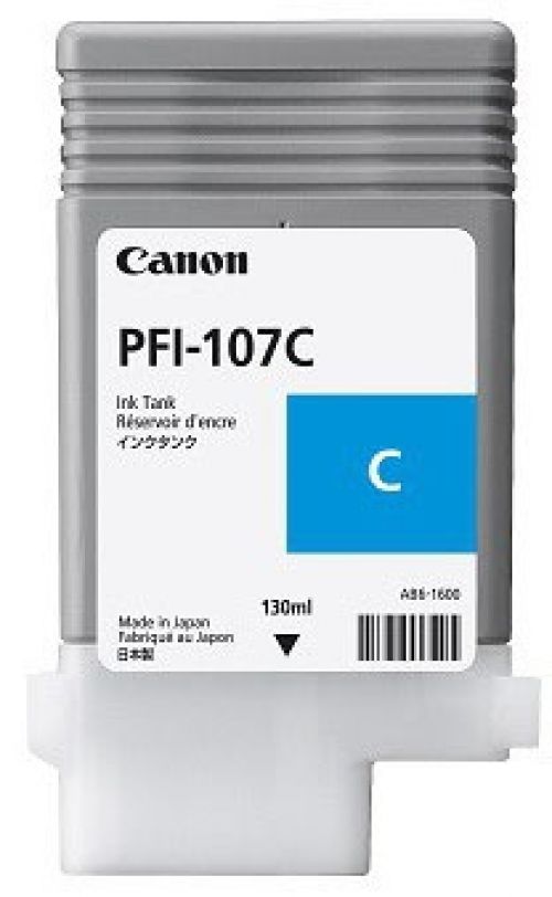 Canon PFI-107C (130ml) Cyan Ink Cartridge