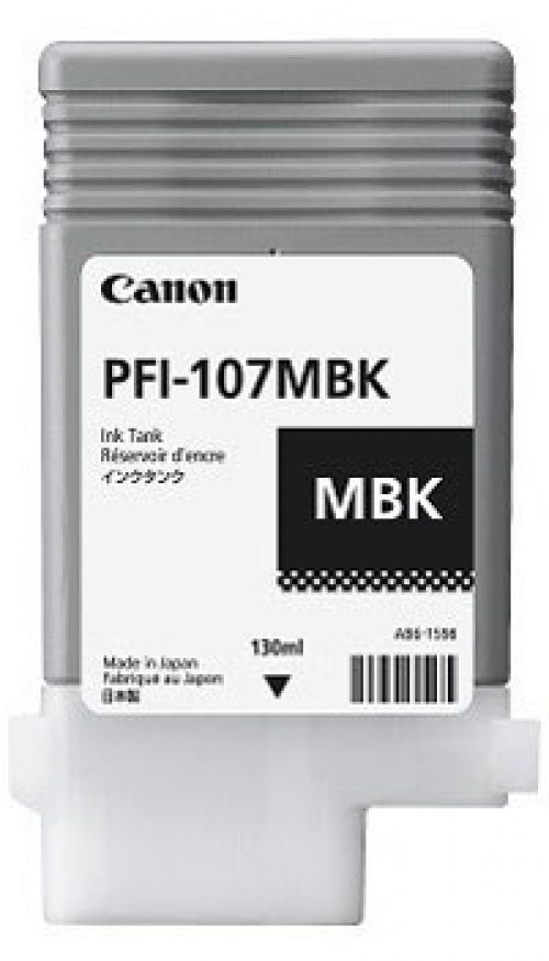 Canon PFI-107MBK (Matte Black) Ink Cartridge (150ml)