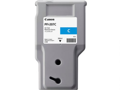 Canon PFI-207C (300ml) Ink Tank (Cyan)