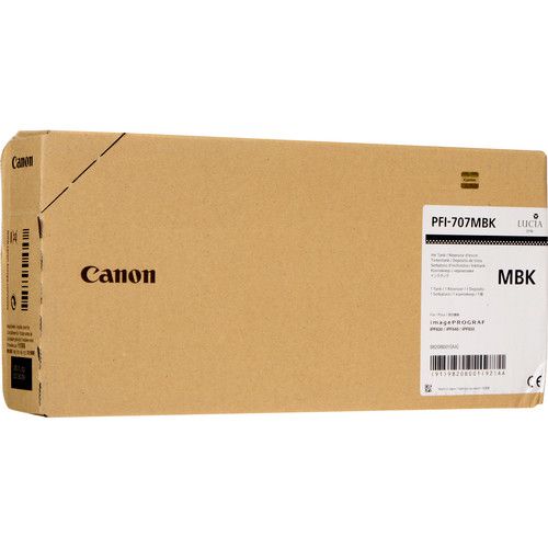 CANPFI-707MBK | Genuine Canon inks bring out the best in your Canon printer, so you are always assured of exceptional results. Canon inks will keep your Canon printer going at peak performance.